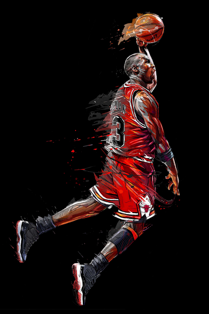 Michael Jordan Slam Dunk Artwork