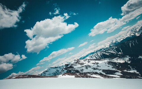 Snow Capped Mountain Landscape