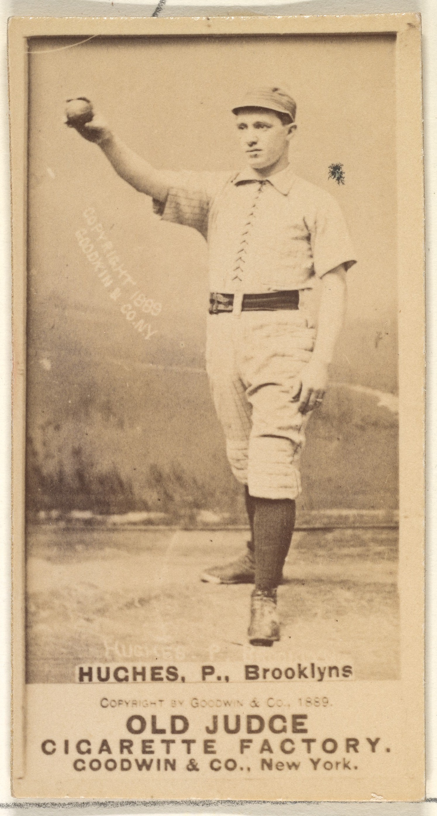 1889 Old Judge Baseball Cigarette Card