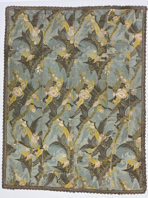 Antique Floral Patterned Textile