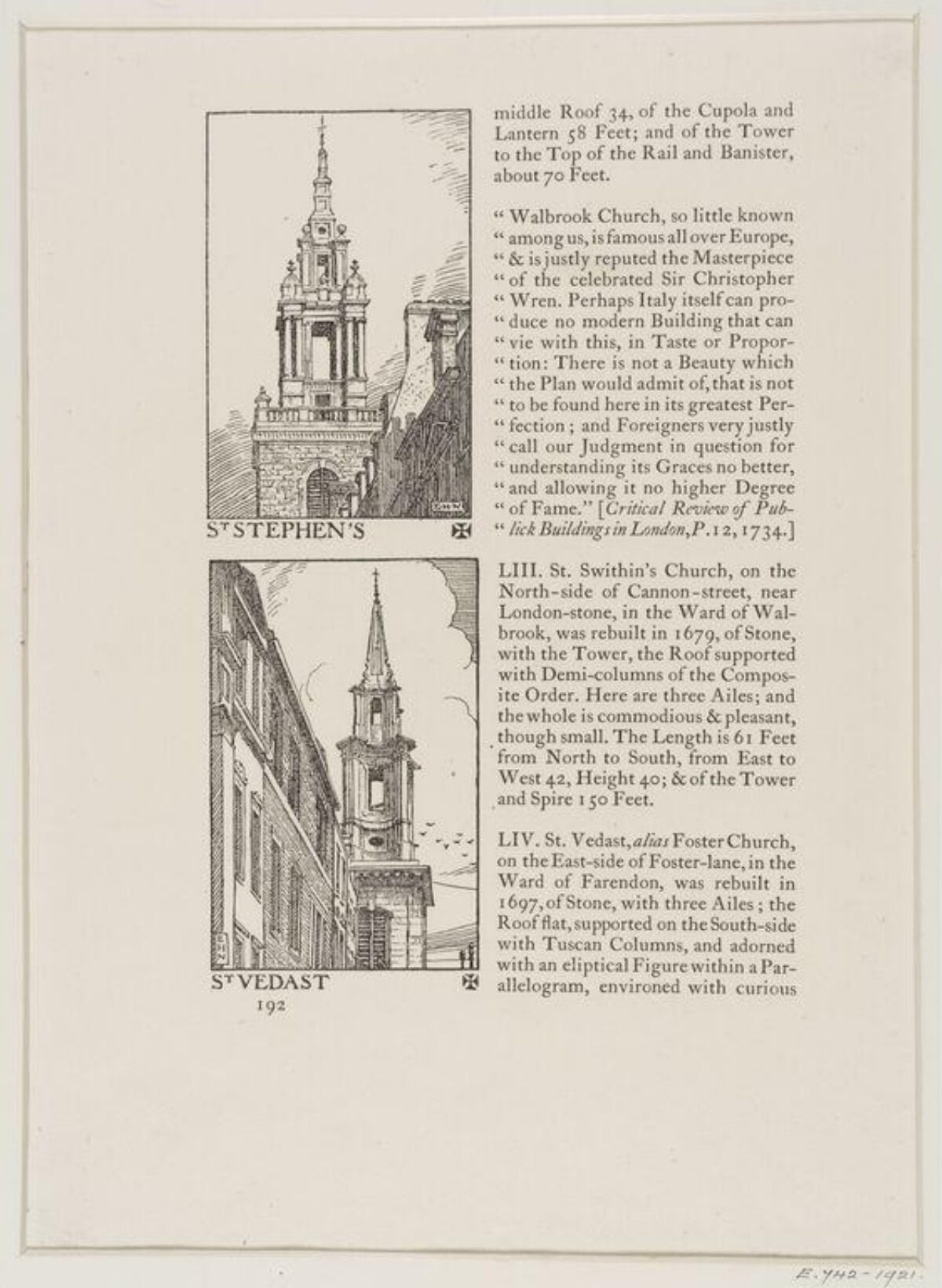 Antique London Church Illustrations Page