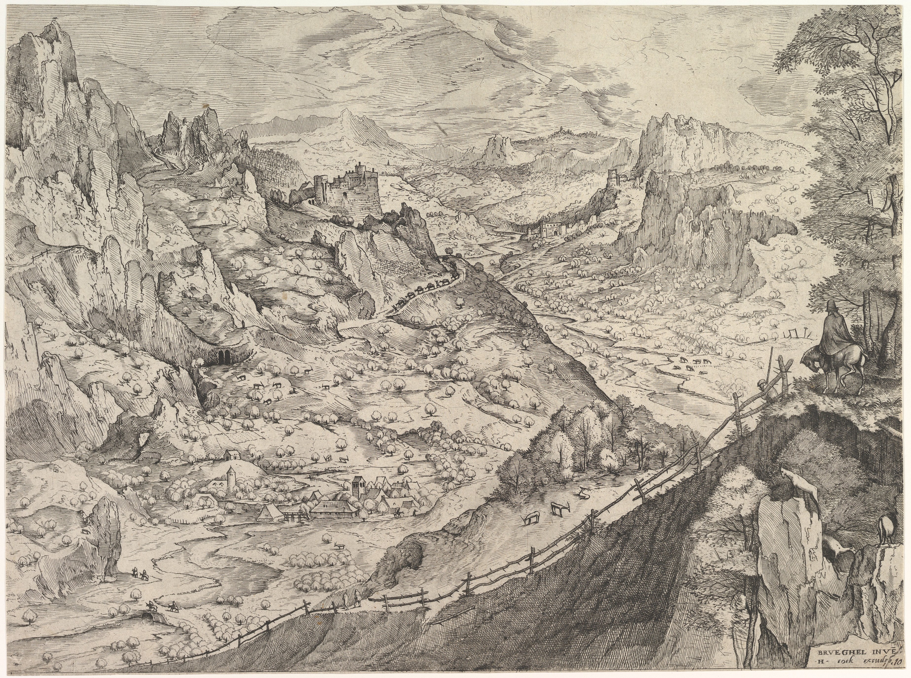 Alpine Mountain Valley Landscape