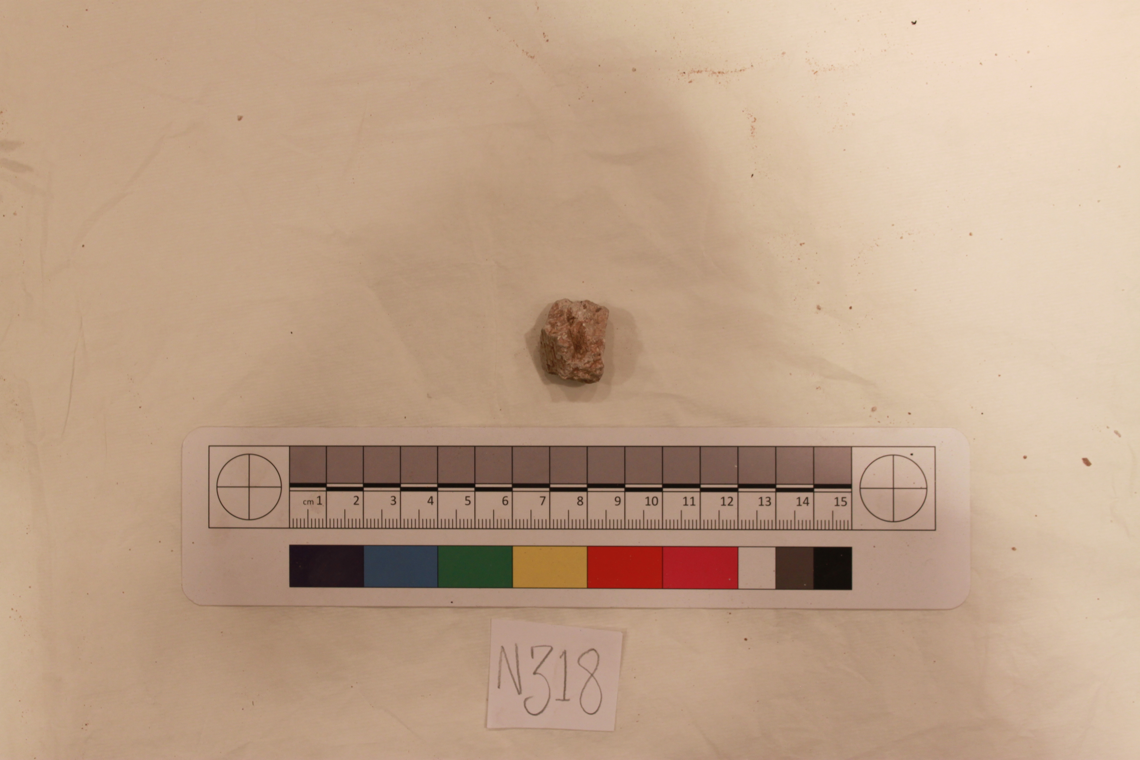 Archaeological Rock Sample Labeled N318