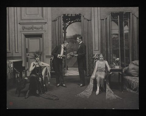 Vintage Theater Stage Performance Scene