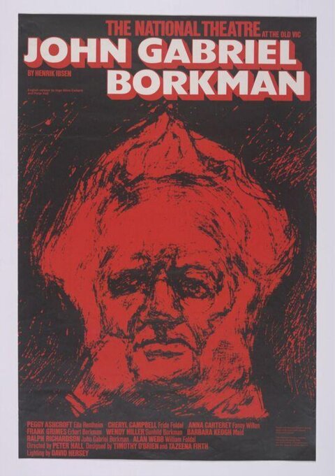John Gabriel Borkman Theatre Poster