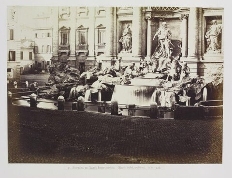 Vintage Photo of Lower Trevi Fountain