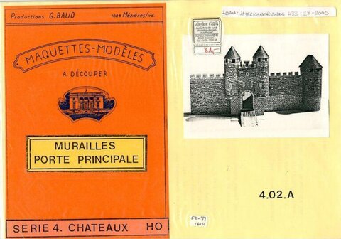 Vintage Castle Paper Model Kit Cover