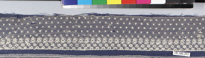 Antique Dotted Lace Textile Sample