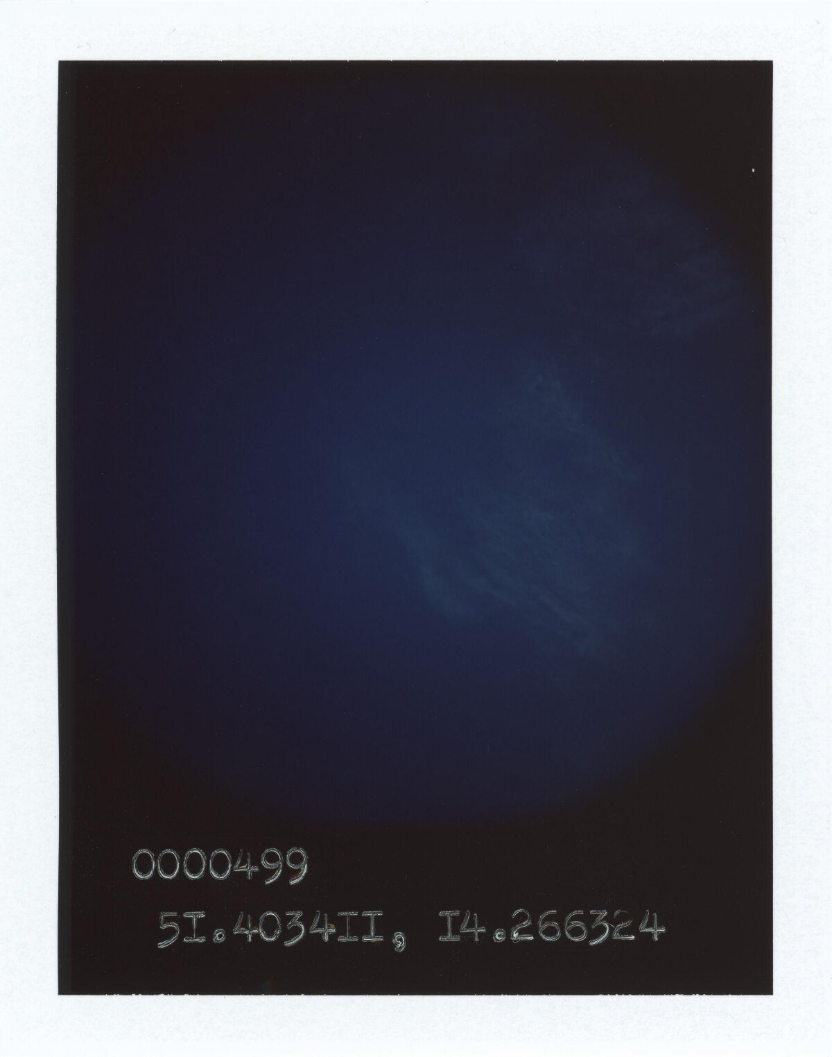 Archival Astronomical Negative Plate