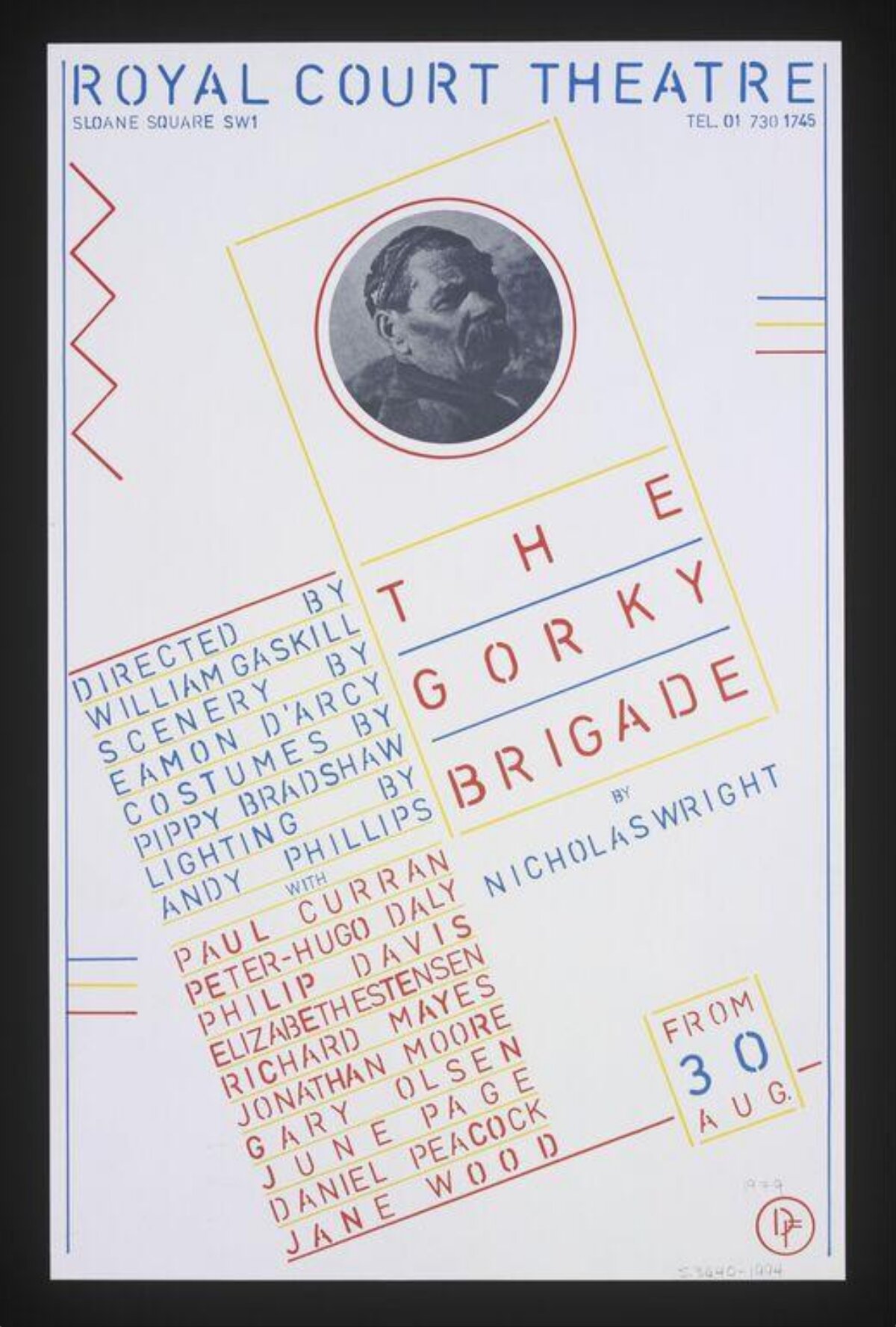 Royal Court Theatre The Gorky Brigade Poster