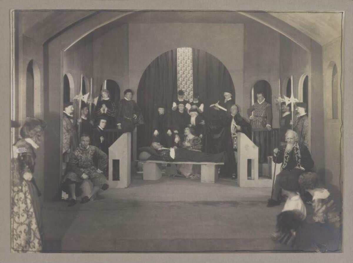 Vintage Historical Stage Play Scene