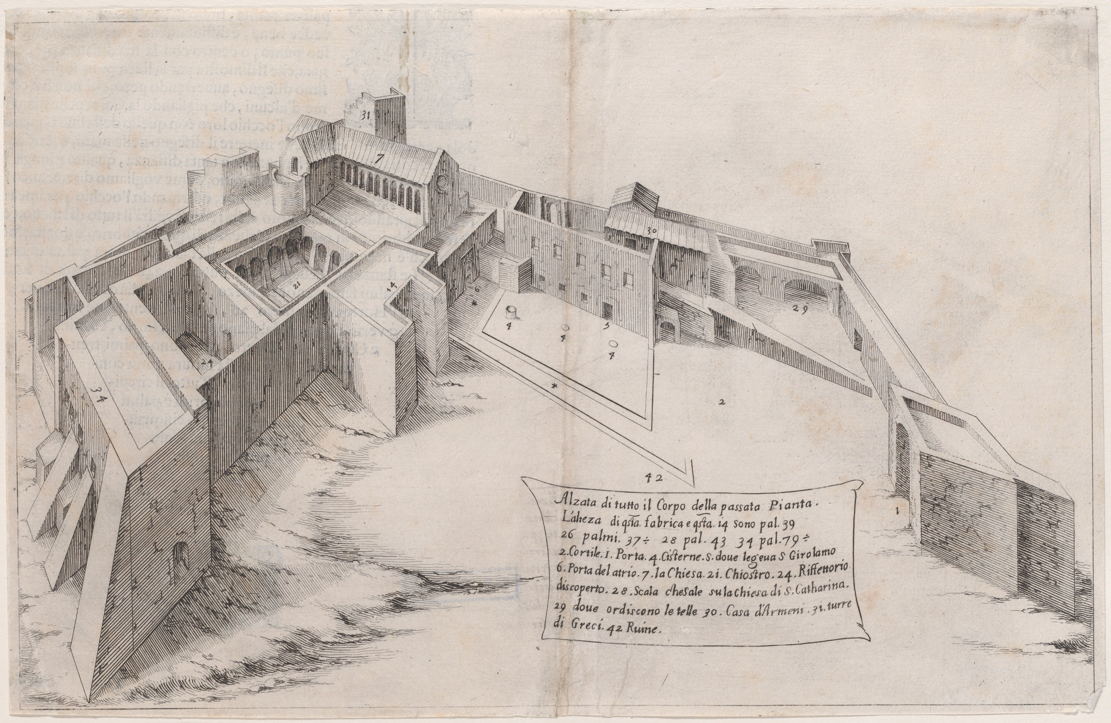 Historical Italian Architectural Etching