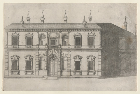 Classical Building Facade Engraving