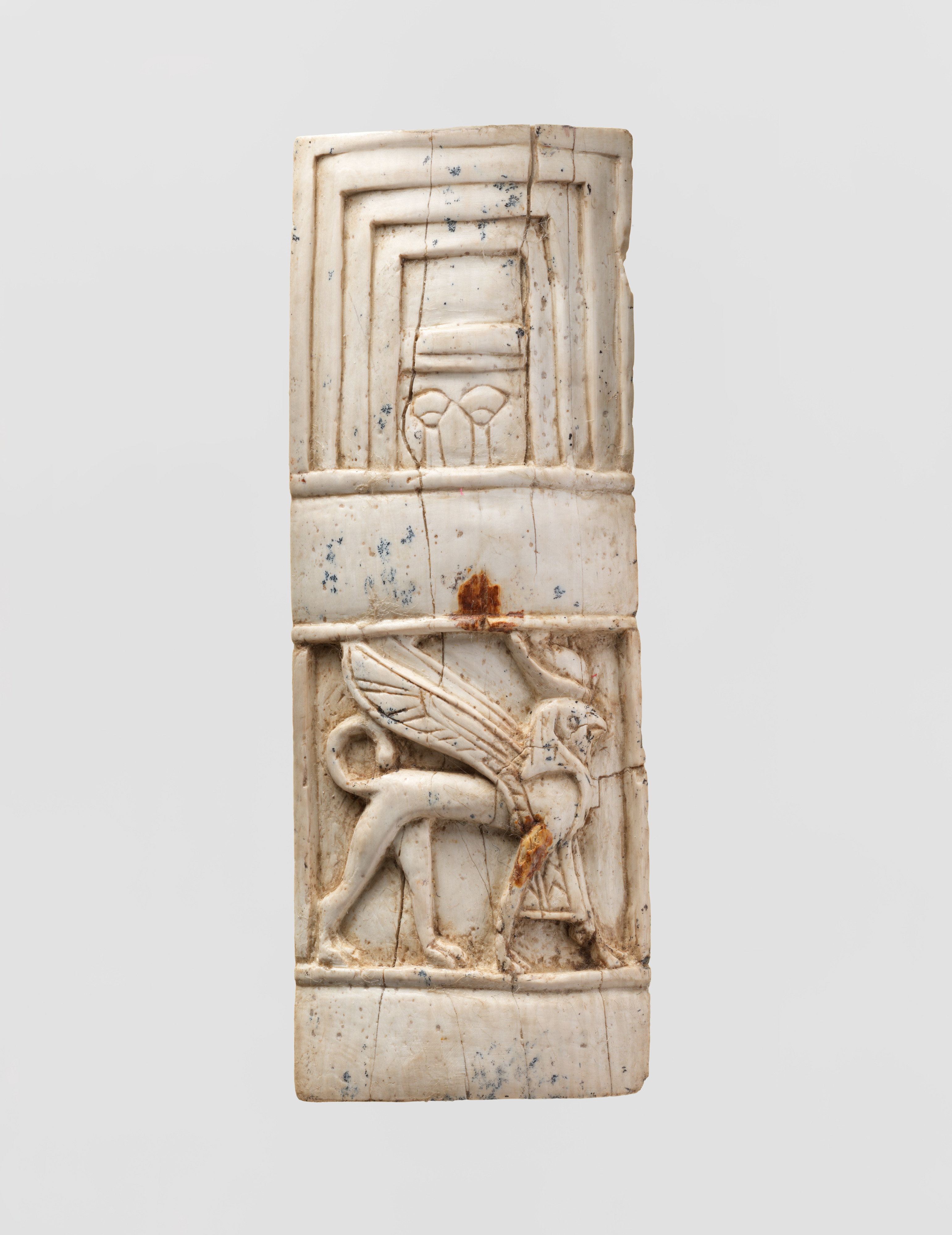 Ancient Carved Ivory Plaque with Griffin