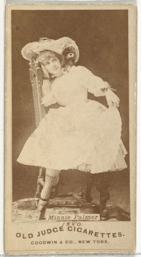 1880 Old Judge Cigarette Card of Minnie Palmer
