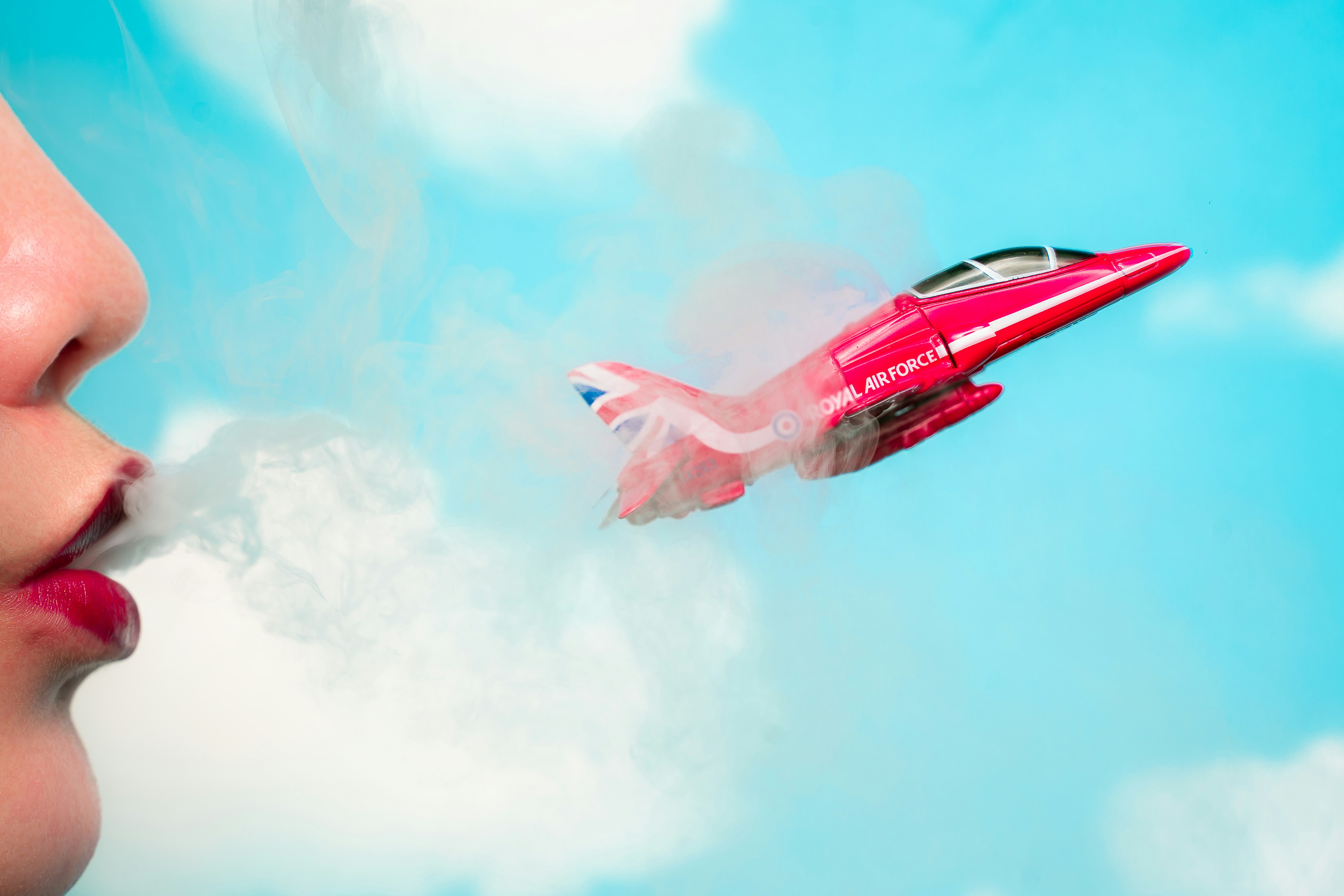 Creative Forced Perspective Jet Photo