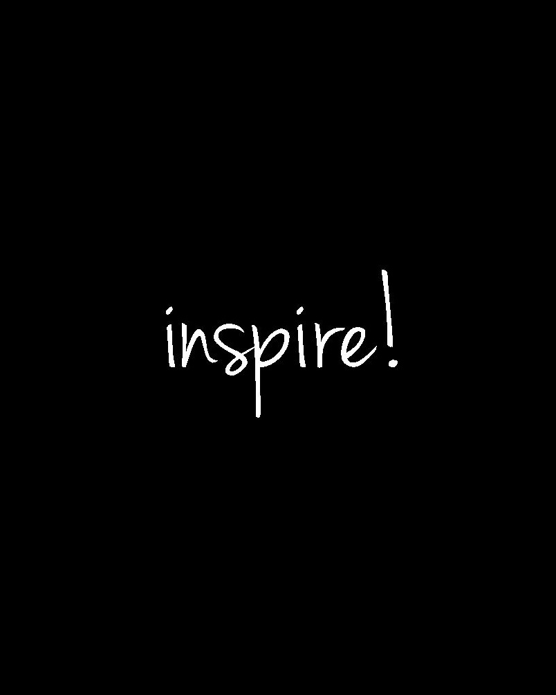 Inspire Text on Black Background