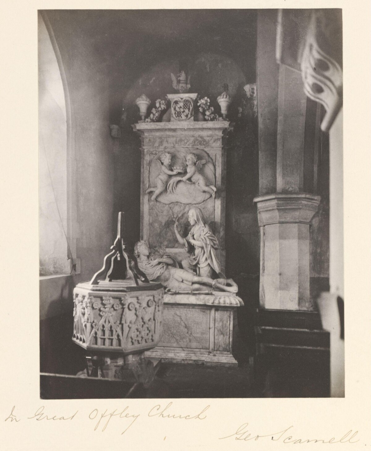 Monument in Great Offley Church