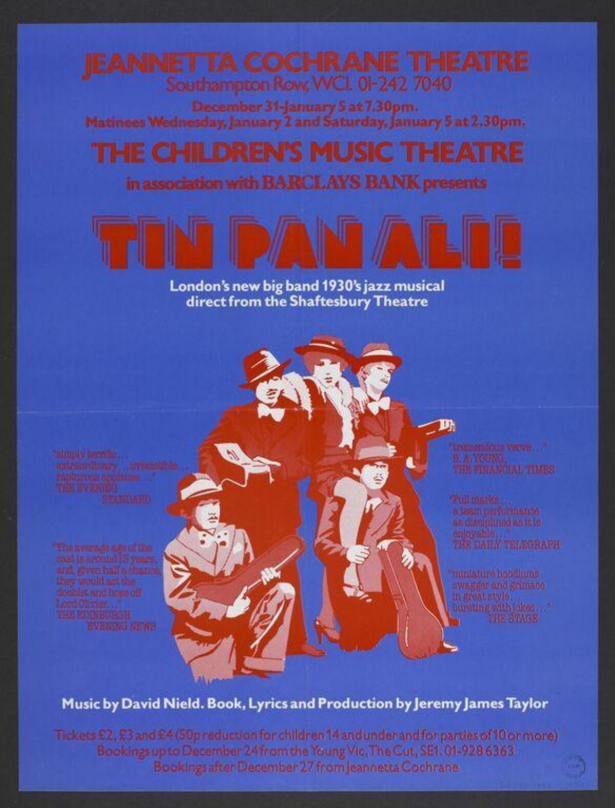 Tin Pan Alley Musical Poster