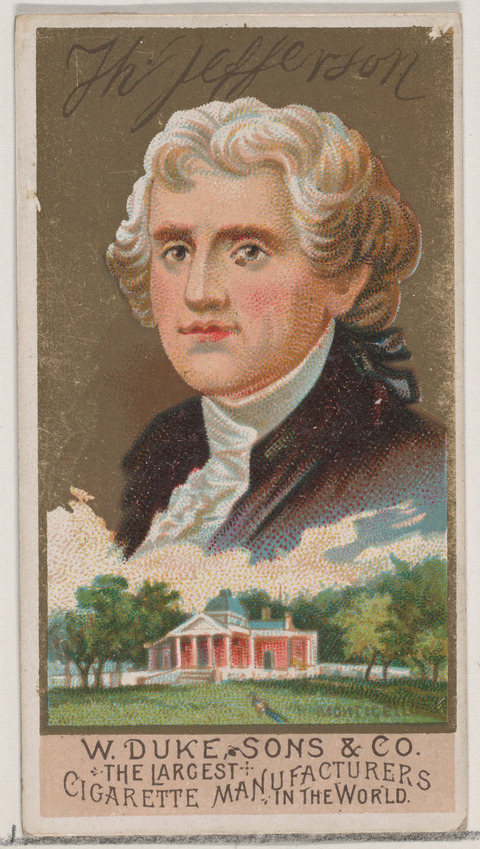 Thomas Jefferson Vintage Cigarette Card