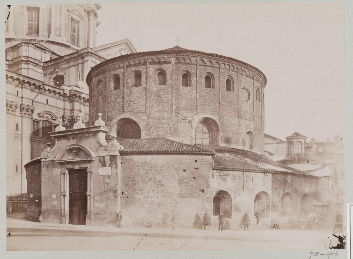 Vintage View of Ancient Round Church