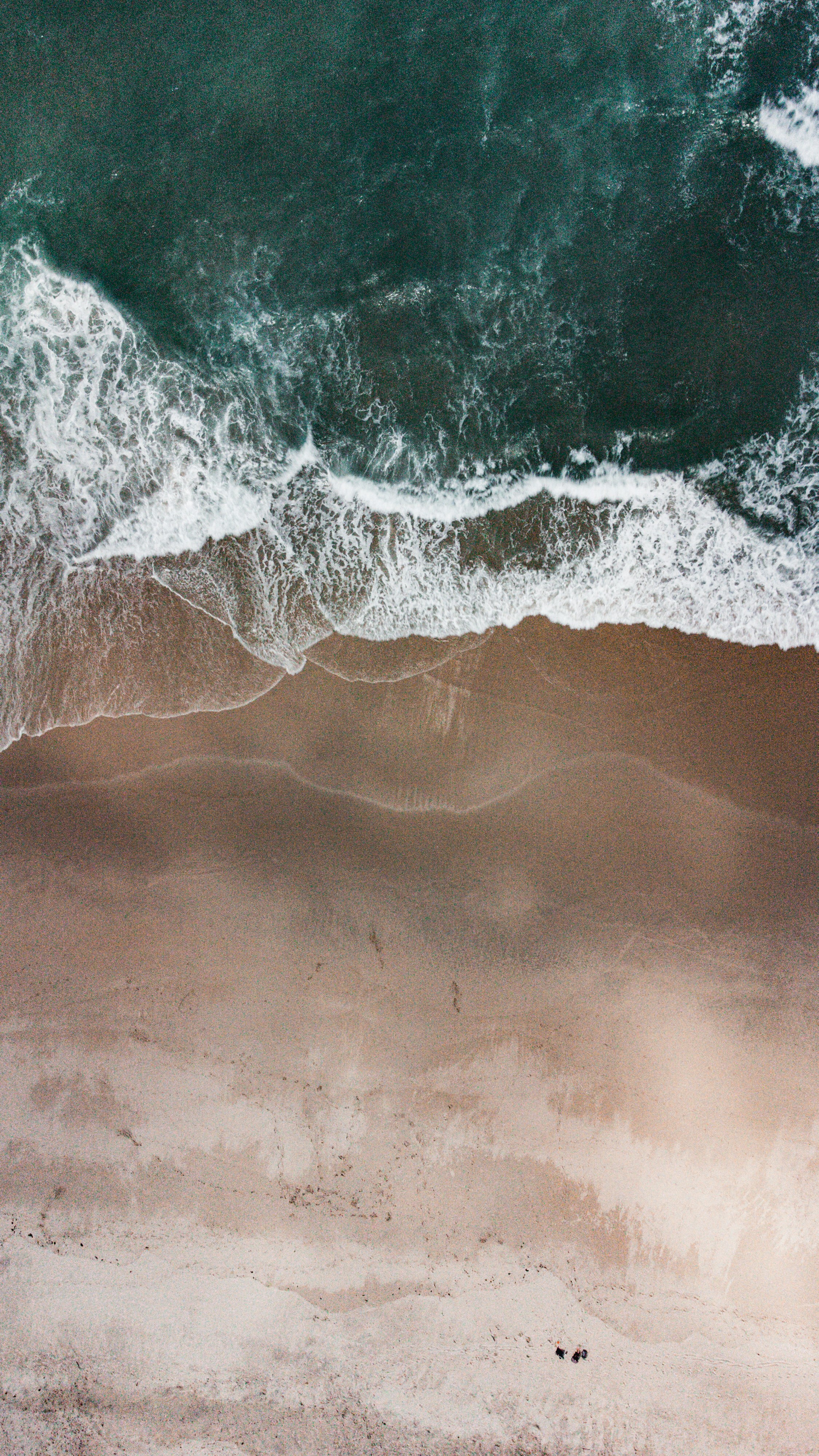 Aerial View of Coastal Beach
