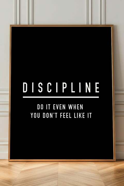 Discipline Motivational Quote Poster