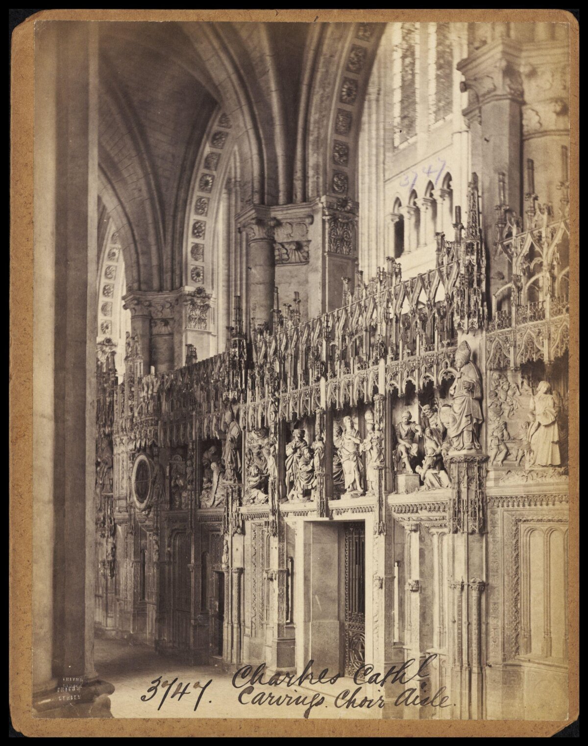 Chartres Cathedral Carved Choir Aisle