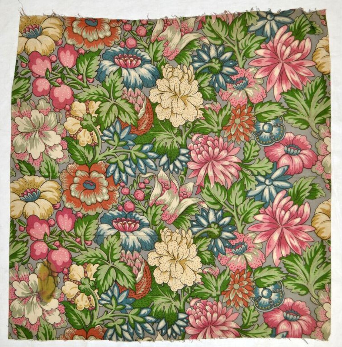 Vintage Floral Print Fabric