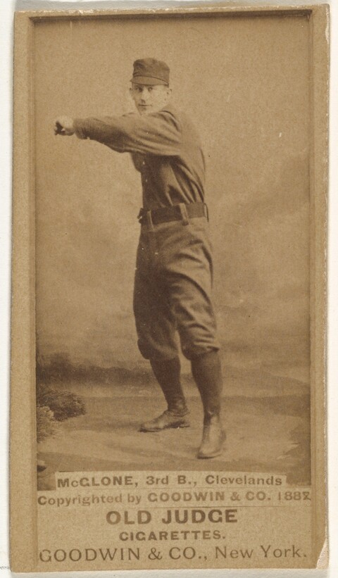 McClone 1882 Old Judge Baseball Card