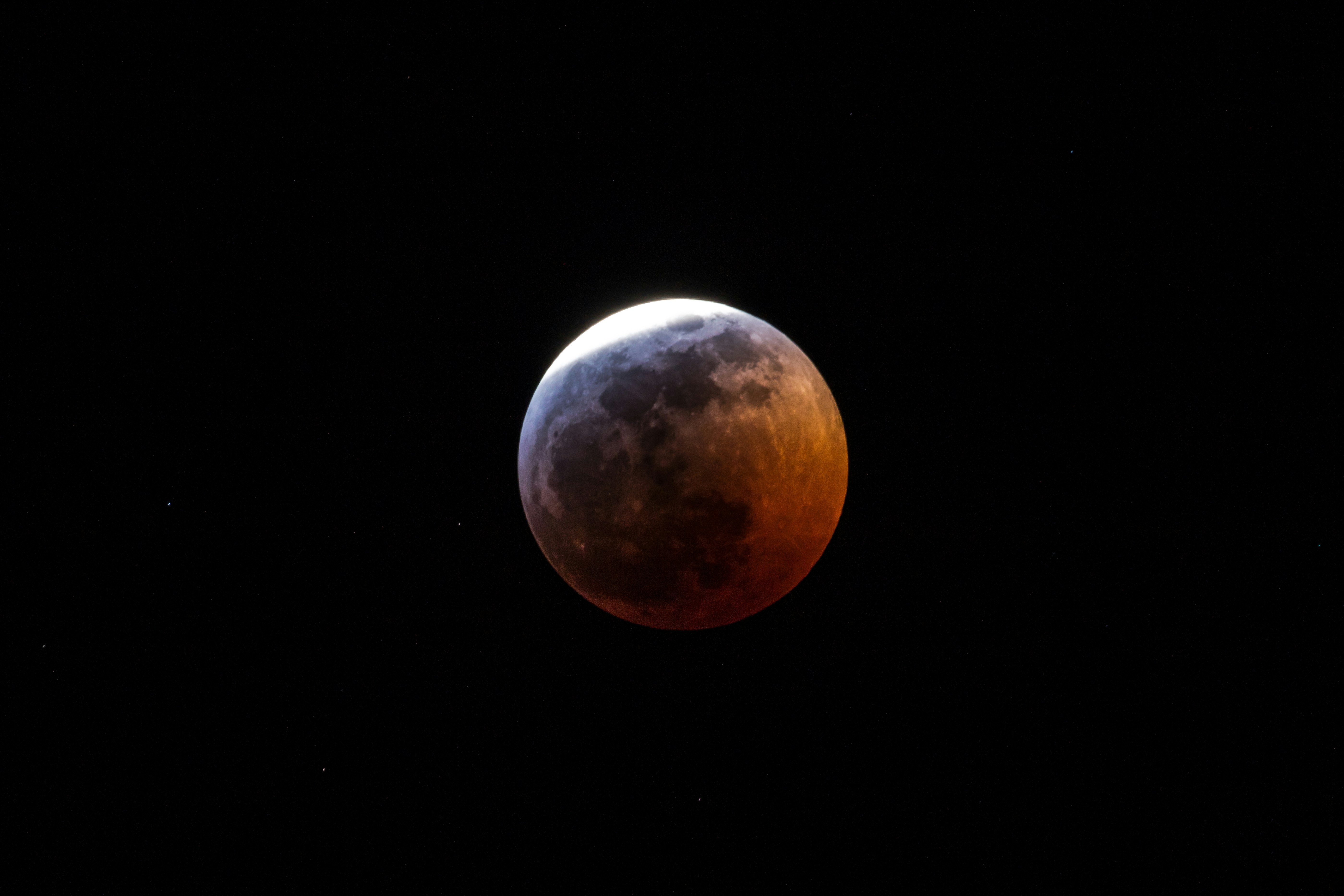 Partial Blood Moon Lunar Eclipse