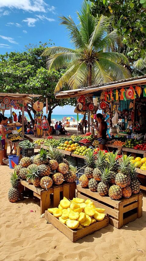Beachside Tropical Fruit Market