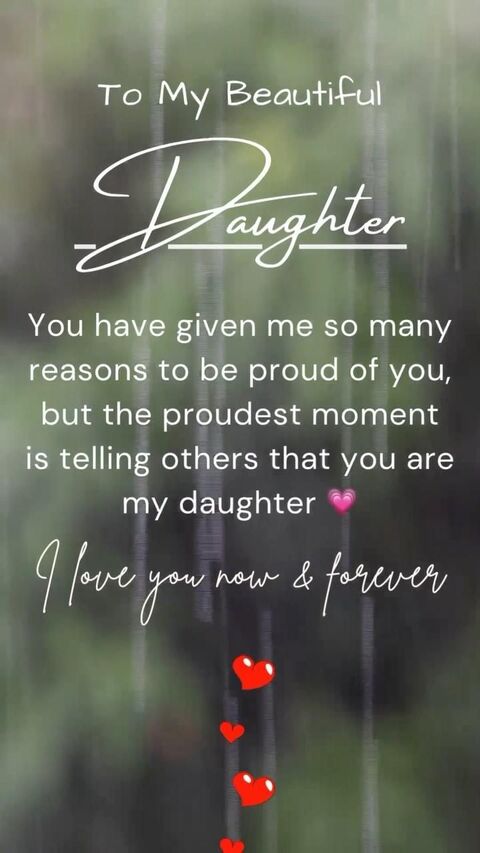 Loving Message To My Beautiful Daughter