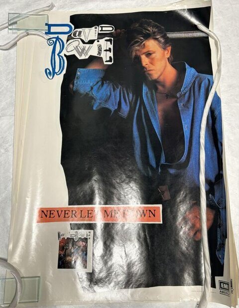 David Bowie Never Let Me Down Promo Poster