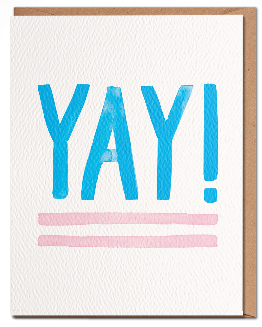 YAY! Trans Pride Greeting Card