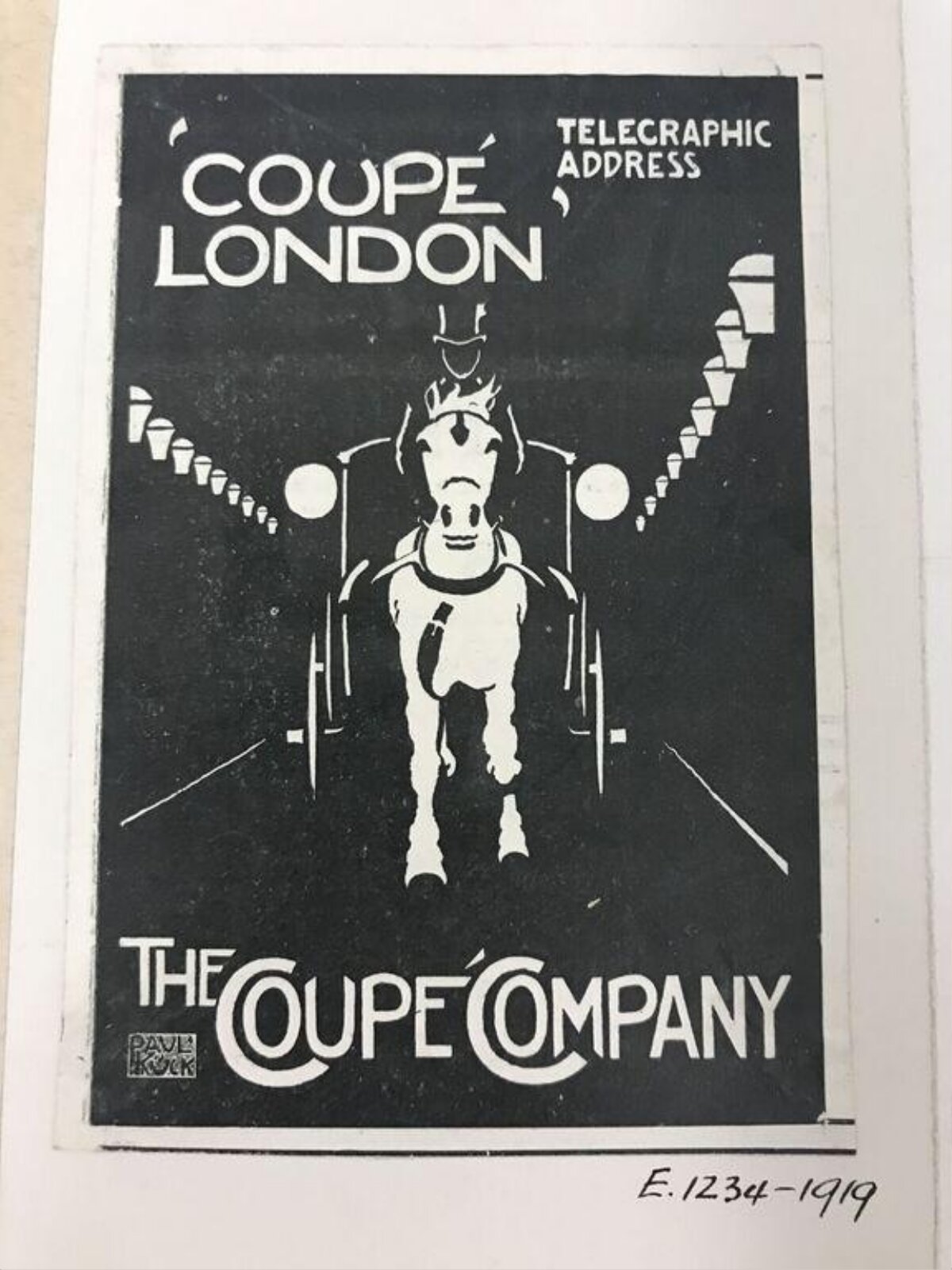 1919 Vintage Coupe Company Advertisement