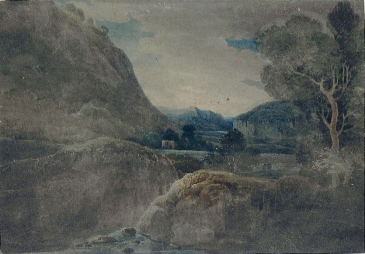 Mountain Valley Landscape Painting