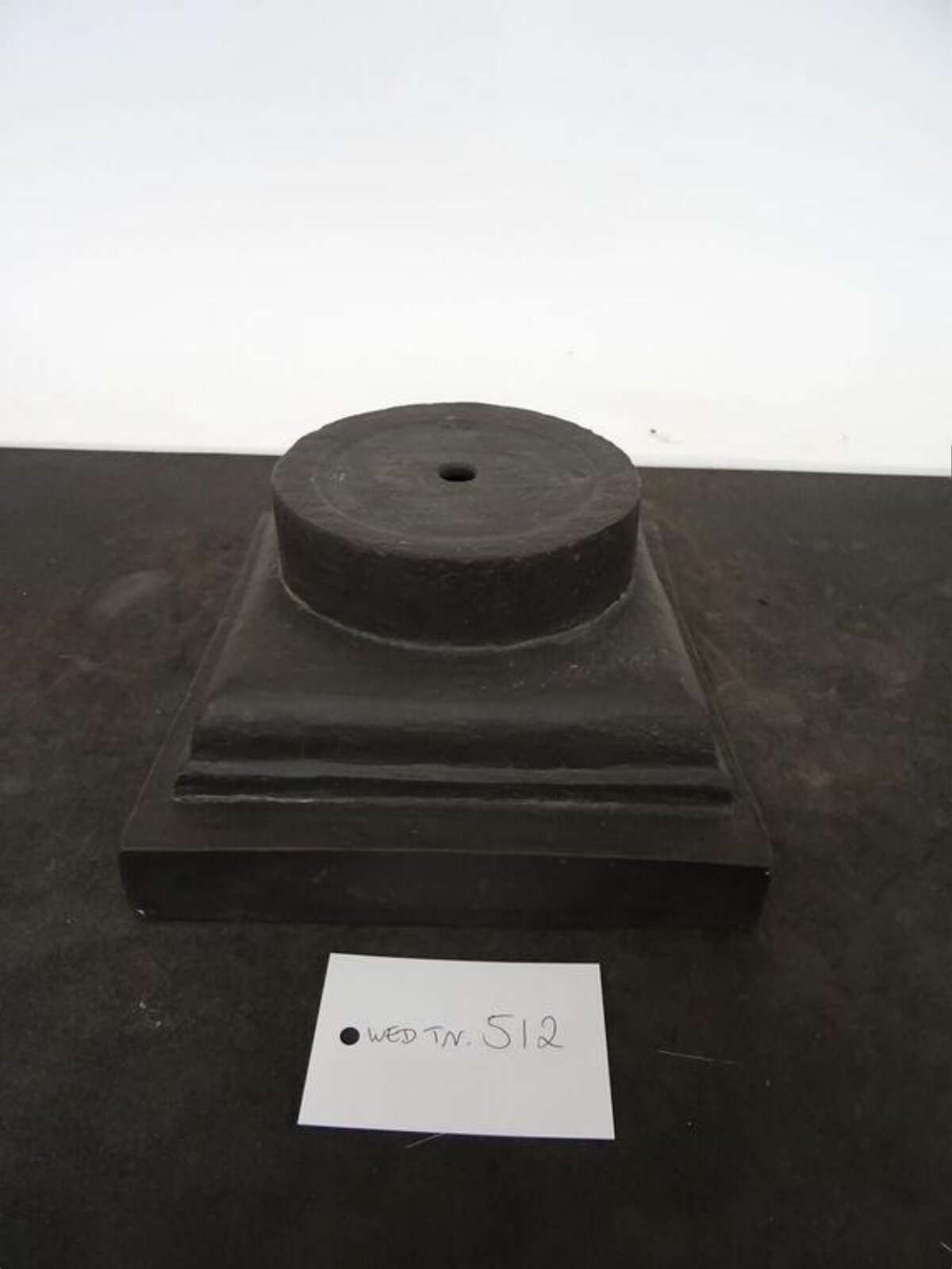 Dark Cast Iron Square Column Base