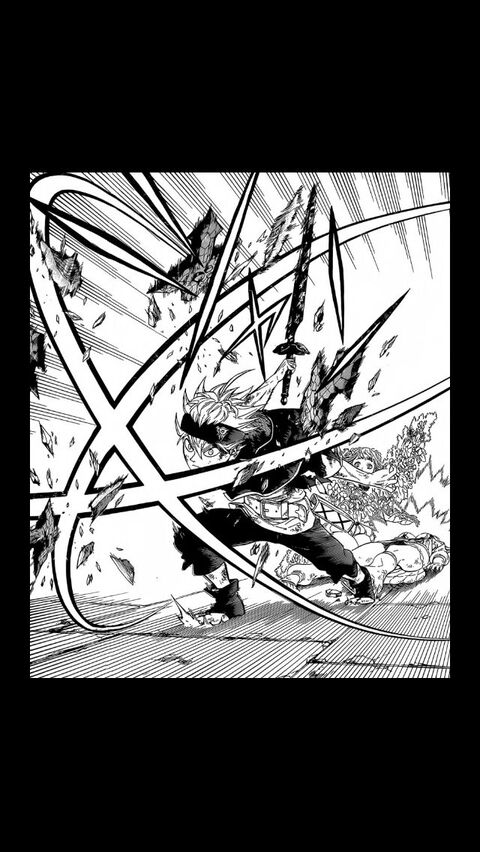 Asta's Attack in Black Clover Manga