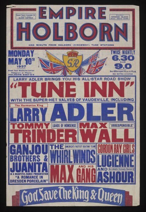 1937 Empire Holborn Theater Show Poster
