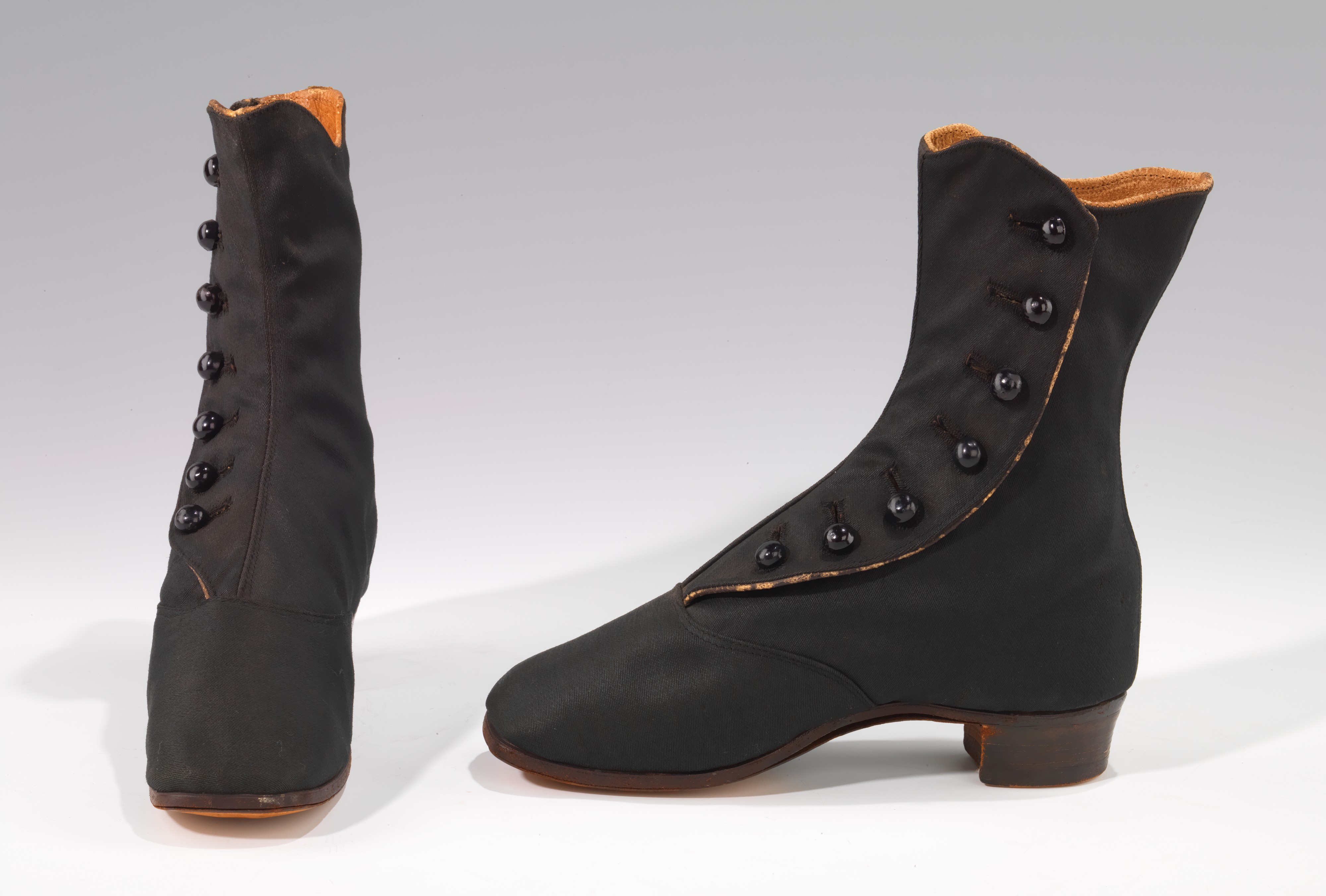 Pair of Vintage Black Button Boots