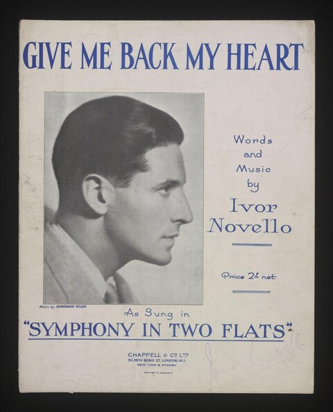 Give Me Back My Heart Sheet Music Cover