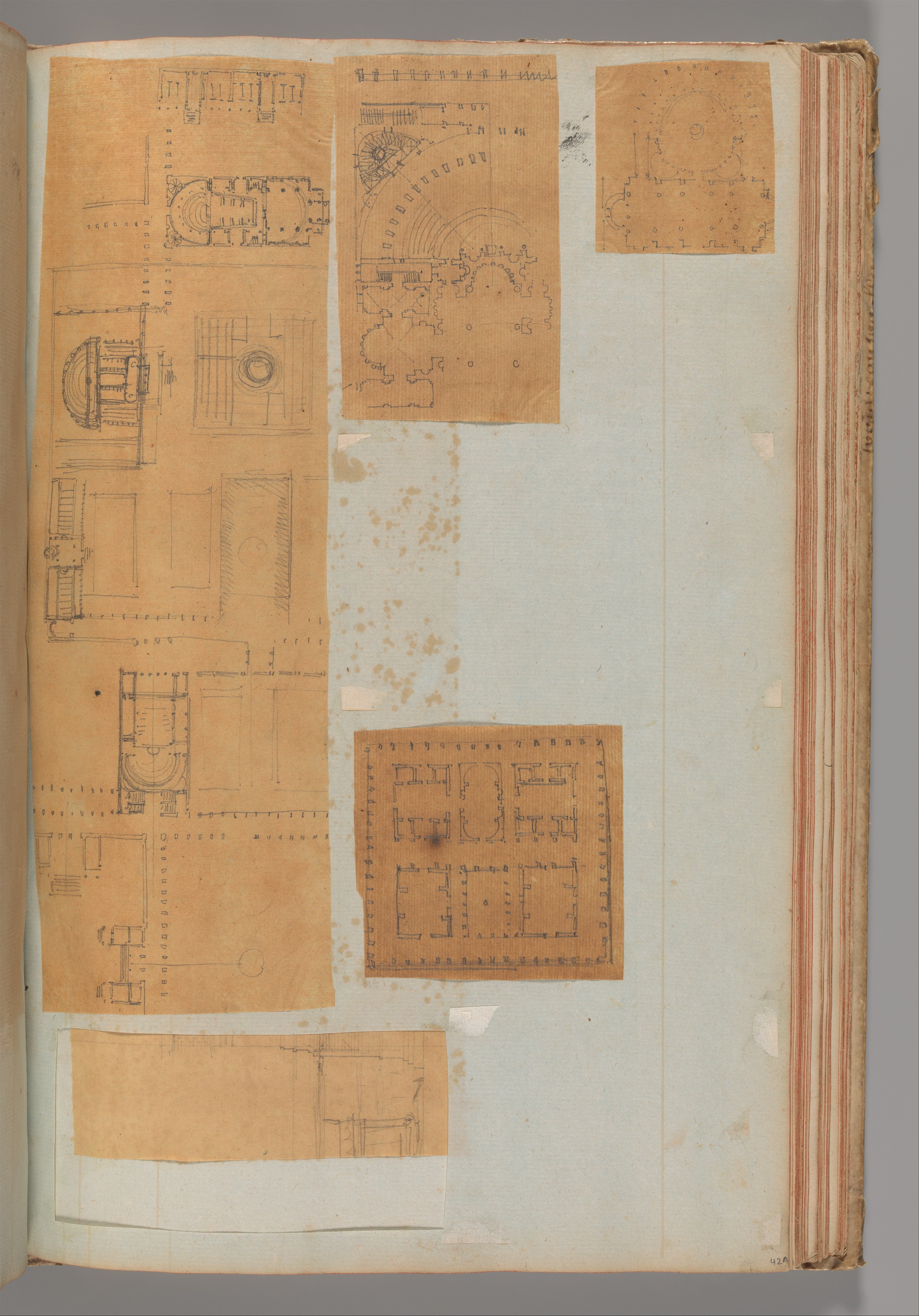 Vintage Architectural Plan Sketches