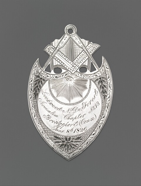 1826 Engraved Silver Masonic Badge