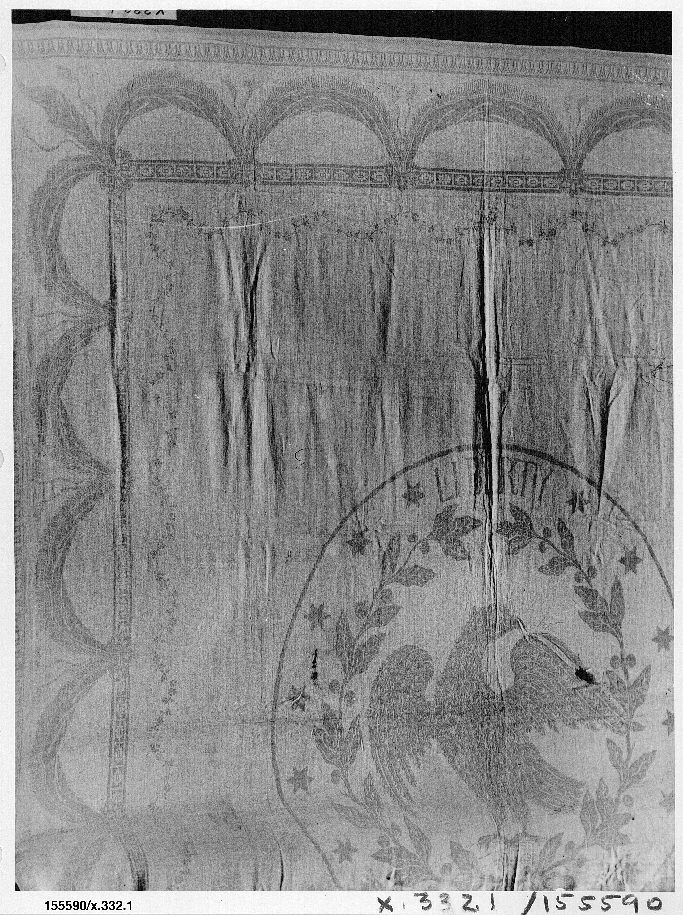 Antique Liberty Eagle Printed Textile