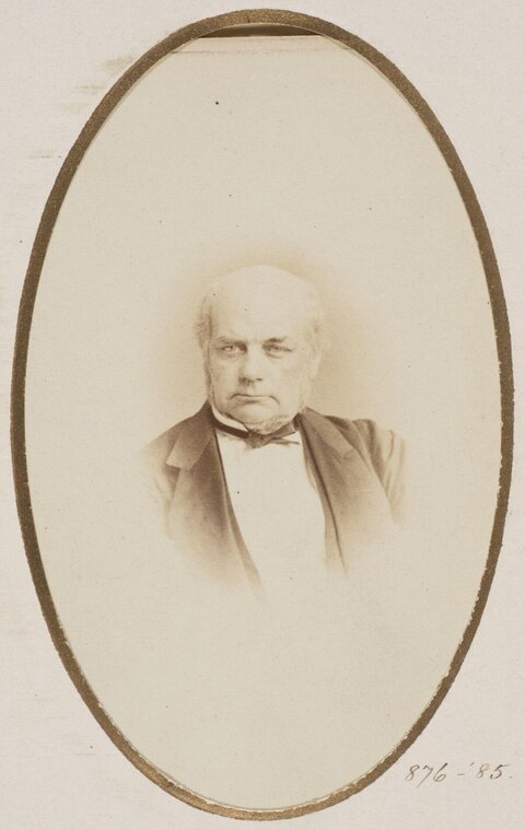 19th Century Oval Portrait of Elderly Gentleman