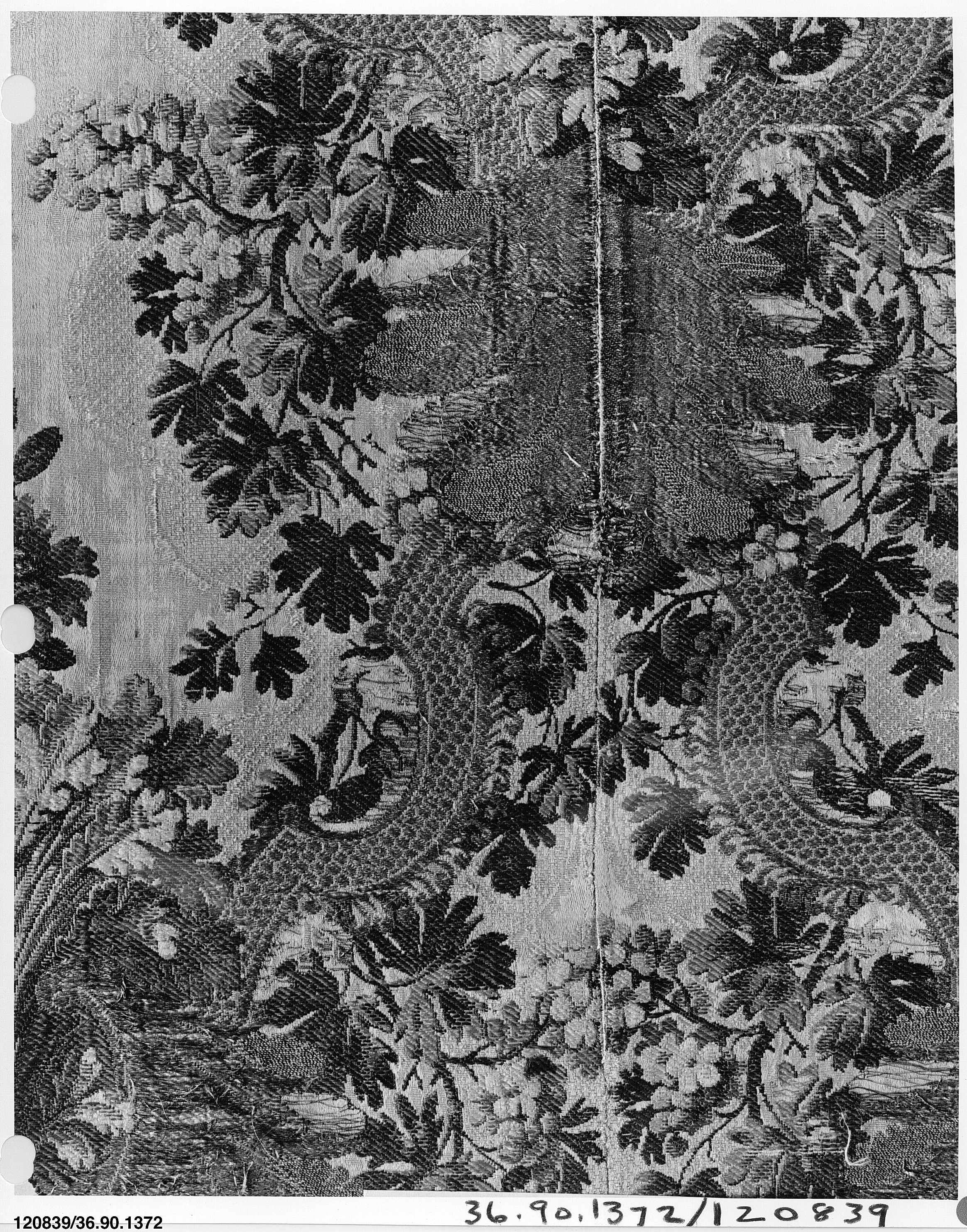 Antique Patterned Woven Textile Fragment