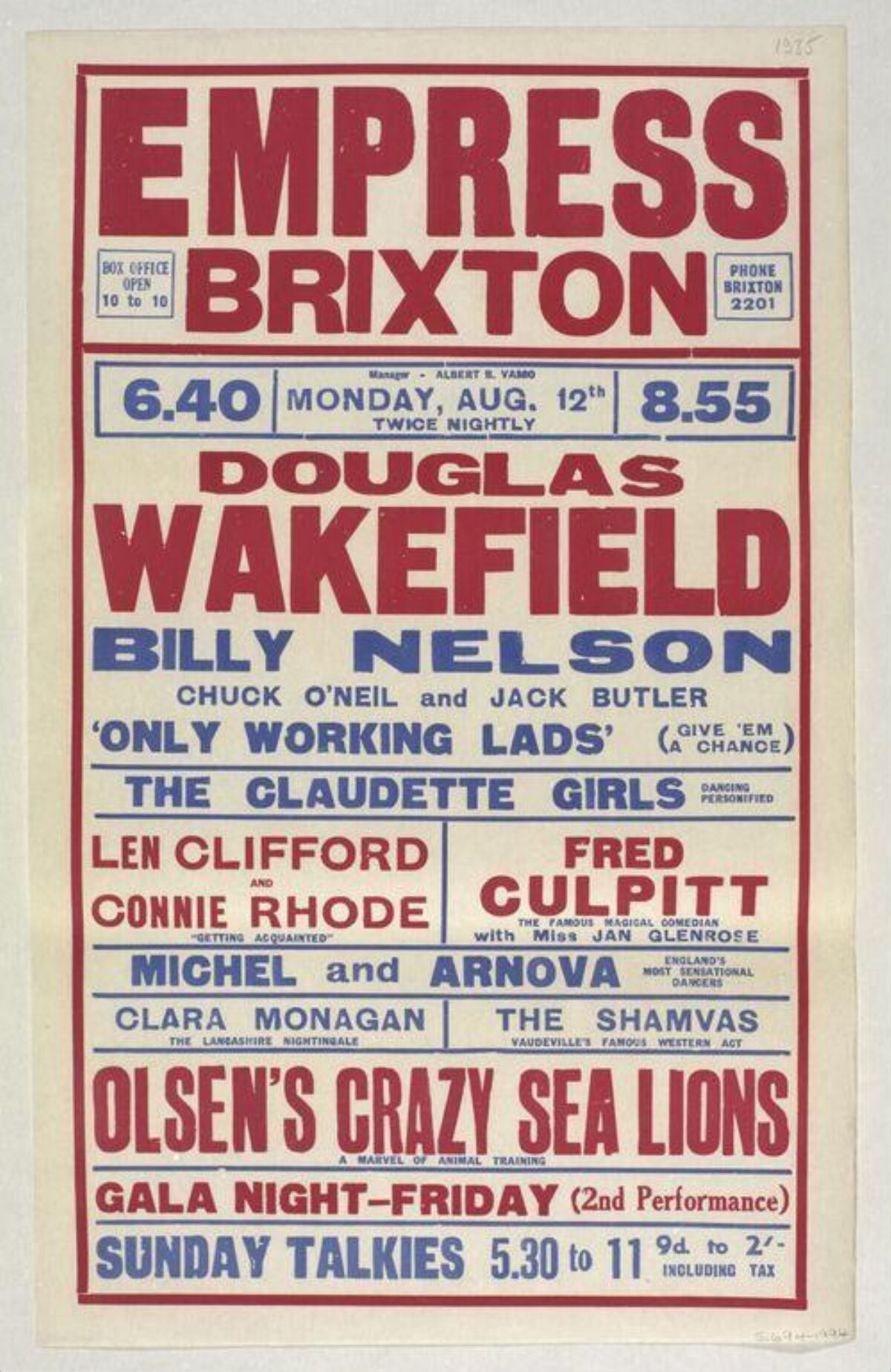 Empress Brixton Vintage Performance Poster