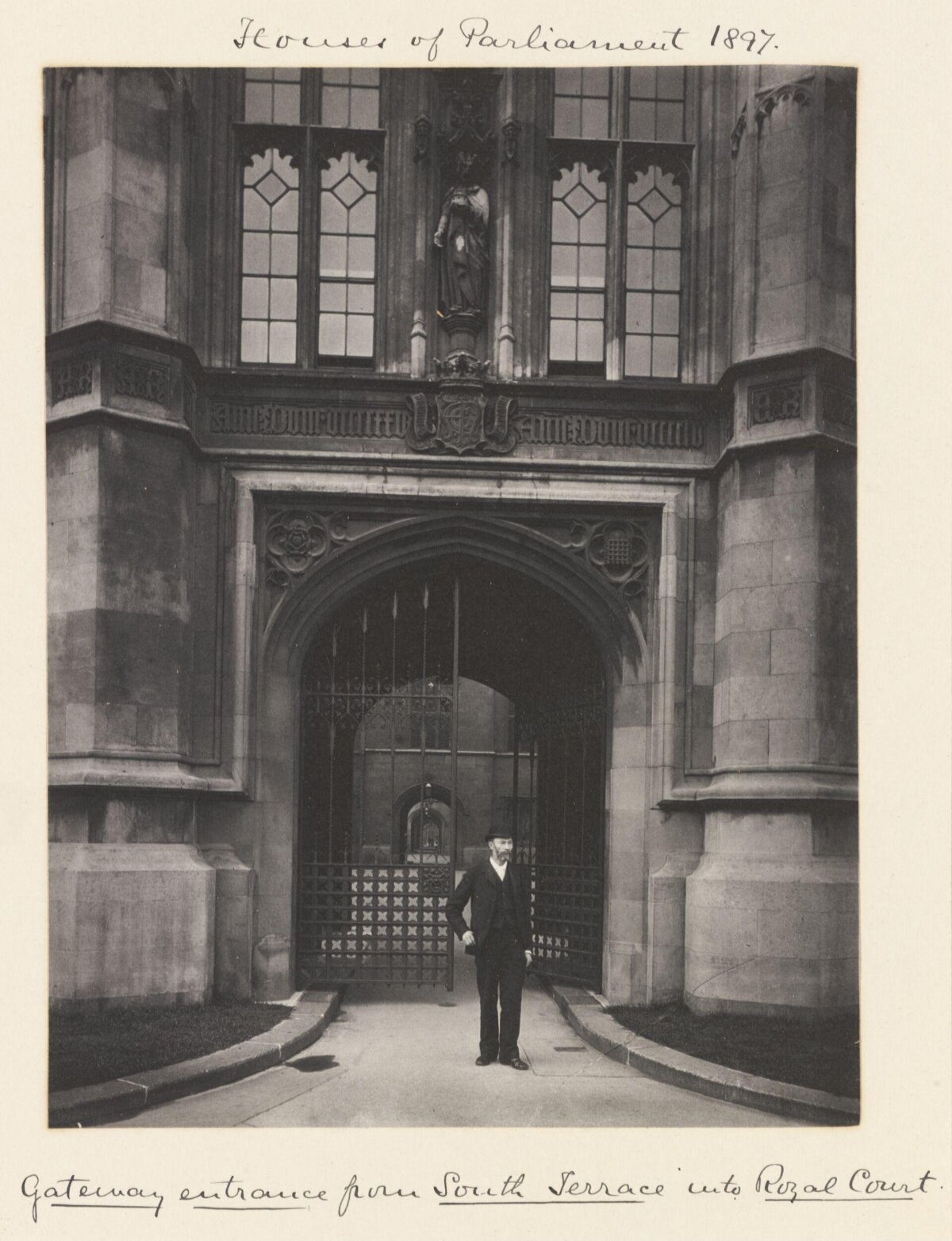 1897 Houses of Parliament Gateway Entrance