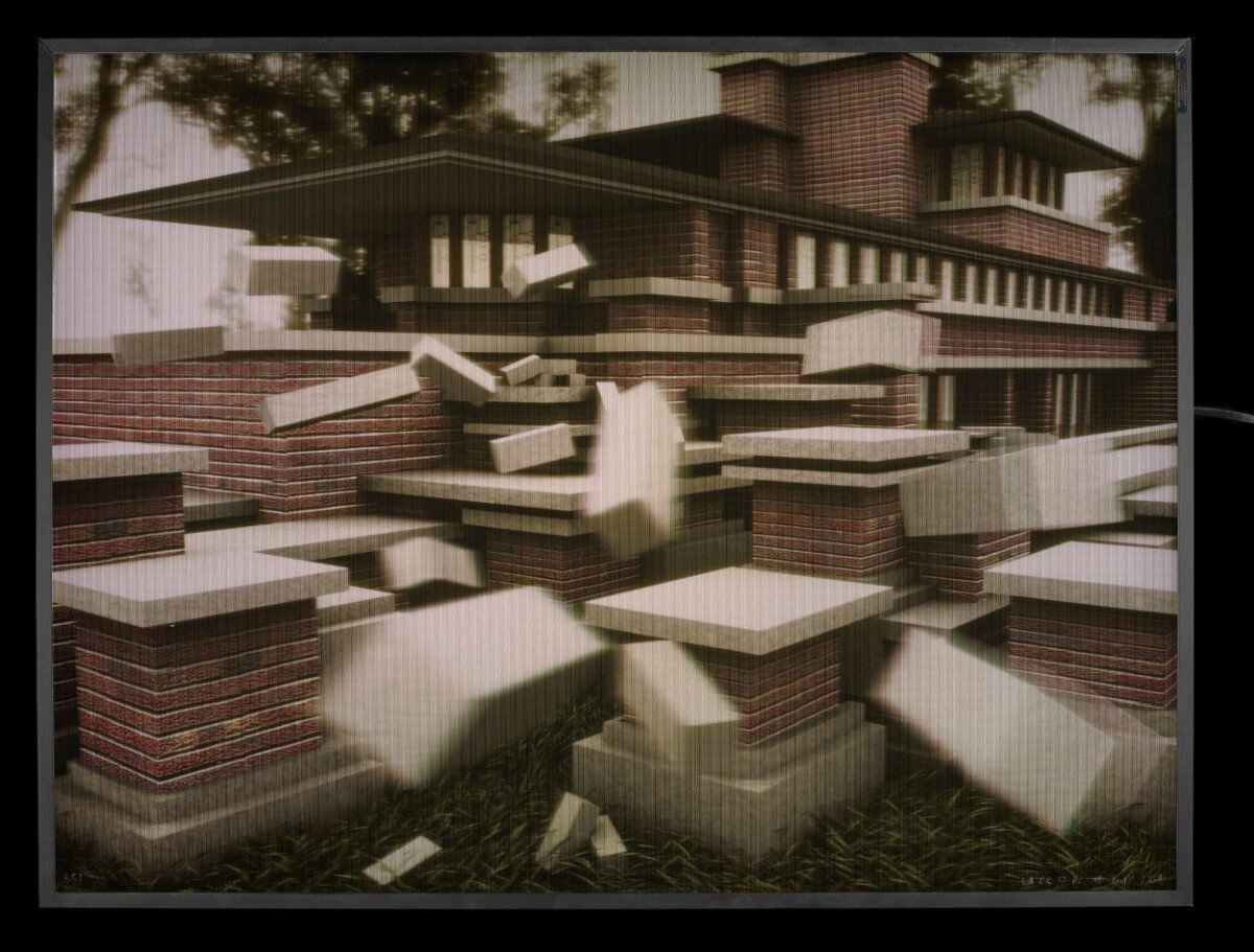 Deconstructed Prairie Style Brick House